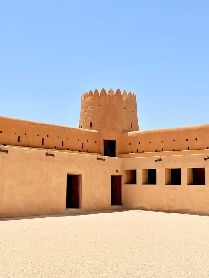 The corner tower and courtyard walls of Al Zubarah Fort